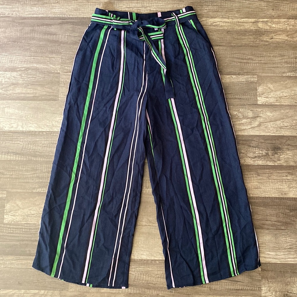Stelen stripped Wide leg pants size S